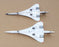 Corgi Gemini Jets 1/400 Scale Diecast GJBAW443 - Concorde Two Piece Set