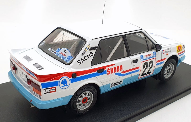 IXO Models 1/18 Scale 18RMC157B Skoda 130LR #22 Acropolis 1986 Kvaizar