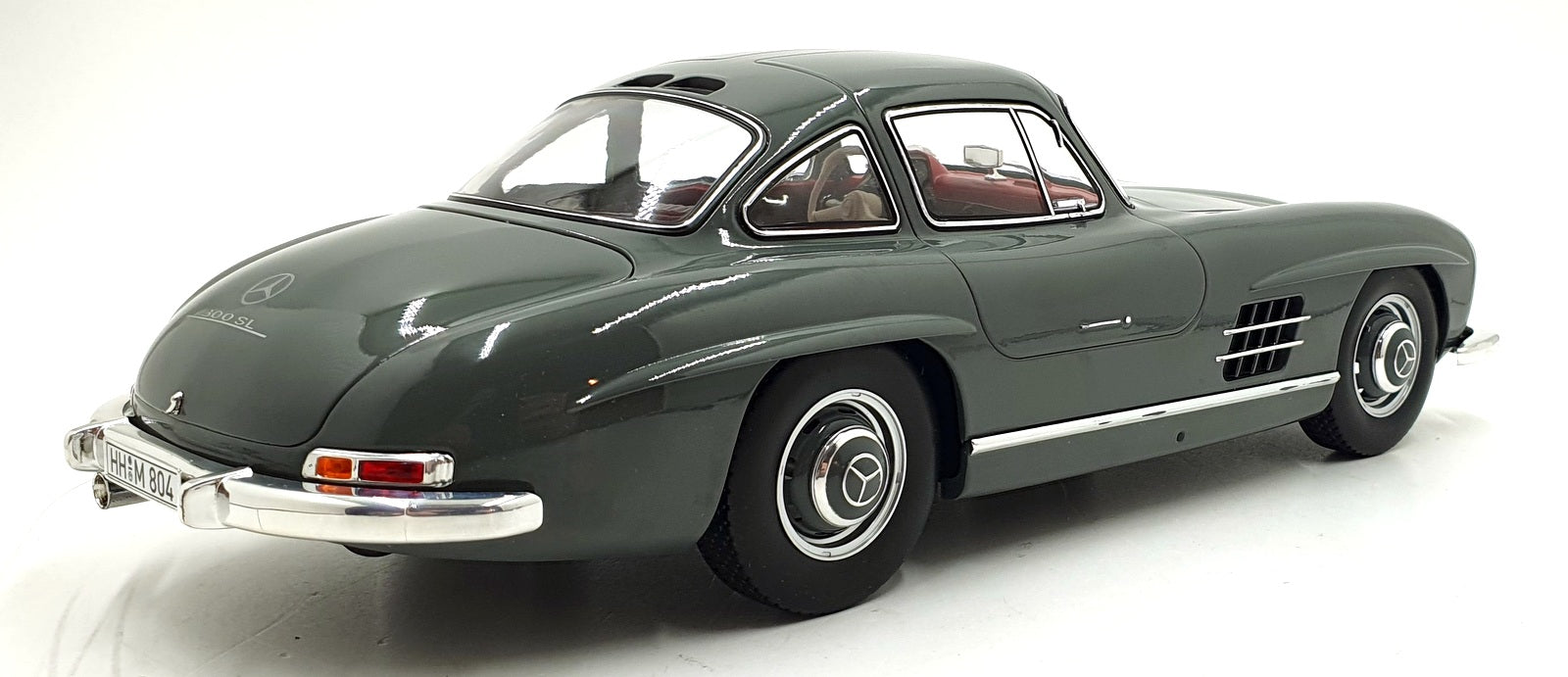 Norev 1/12 Scale Diecast Model 123852 - 1954 Mercedes 300 SL - Graphite Grey