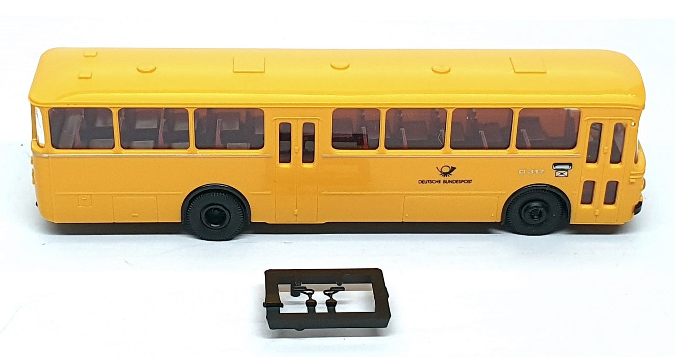 Brekina 1/87 Scale BK02B - Mercedes Benz O 317 K Bus Deutsche Post - Yellow