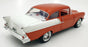 Acme 1/18 Scale Diecast A1807015 - 1957 Chevrolet 150 - Rust Orange/White