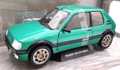 Solido 1/18 Scale S1801712 - Peugeot 205 GTI Griffe 1992 - Met Green