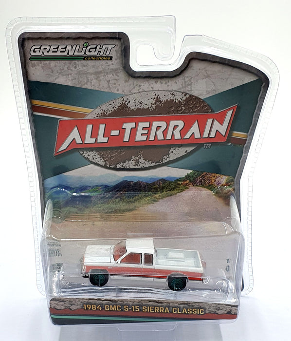 Greenlight 1/64 Scale 35250 - 1984 GMC S-15 Sierra Classic - White/Red