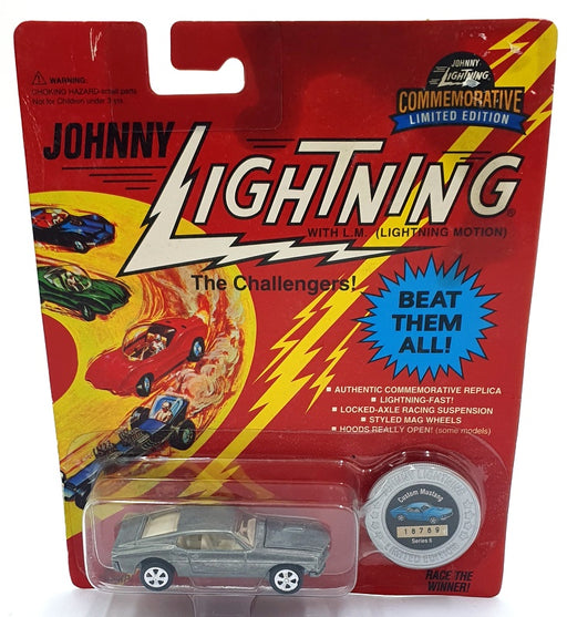 Johnny Lightning 1/64 Scale 100-162 - The Challengers Custom Mustang - Grey