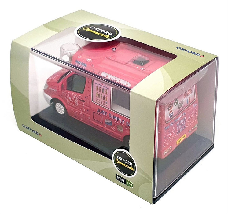 Oxford Diecast 1/43 Scale 43WM009 - Mercedes Whitby Ice Cream Van - Dk Pink