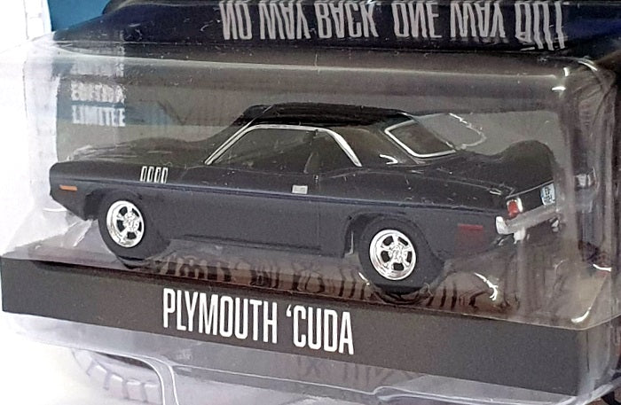 Greenlight 1/64 Scale 62020-F - Plymouth Cuda John Wick Chapter 4 - Black