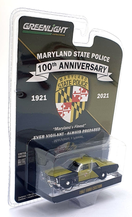 Greenlight 1/64 Scale 28080-A - 1967 Ford Custom Police Car