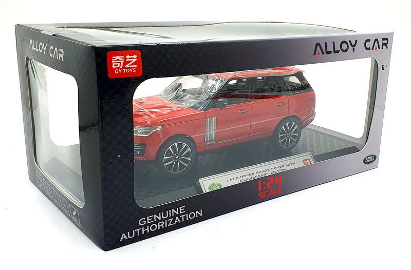 QY Toys 1/24 Scale Q2001A - Land Rover Range Rover 50th Anniversary Ed - Red
