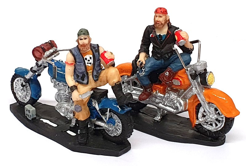 The House Of Valentina F656 - 2x Motorbike Hand Painted Statue Models
