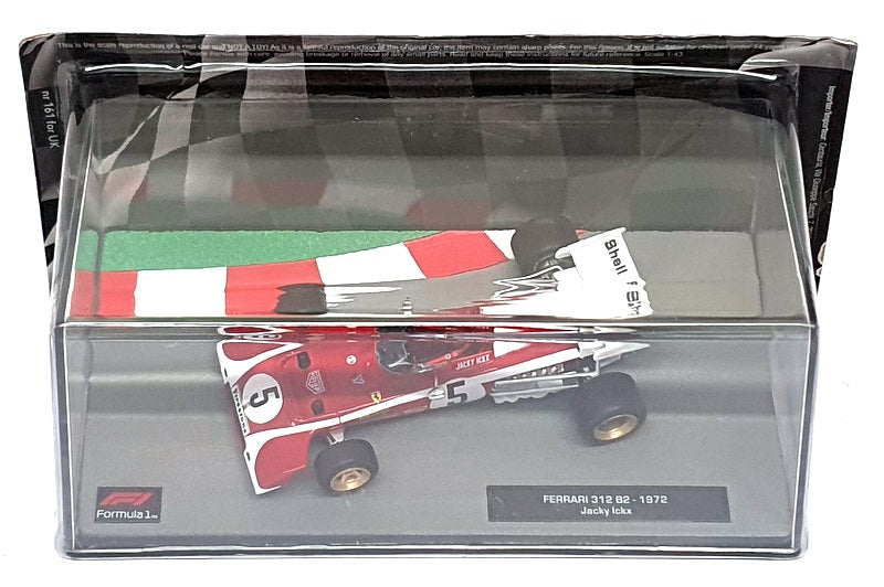 Altaya 1/43 Scale AT1972I - F1 Ferrari 312 B2 #5 Jacky Ickx - Red/White