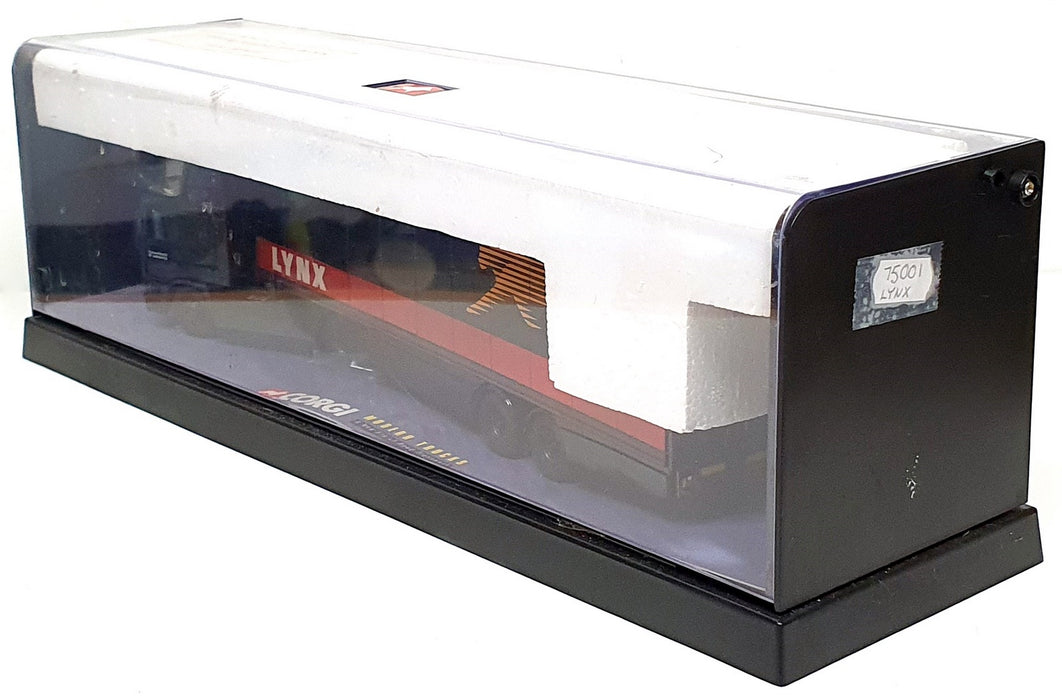 Corgi 1/50 Scale 75001 - ERF EC Box Trailer Lynx Express Truck - Black/Red