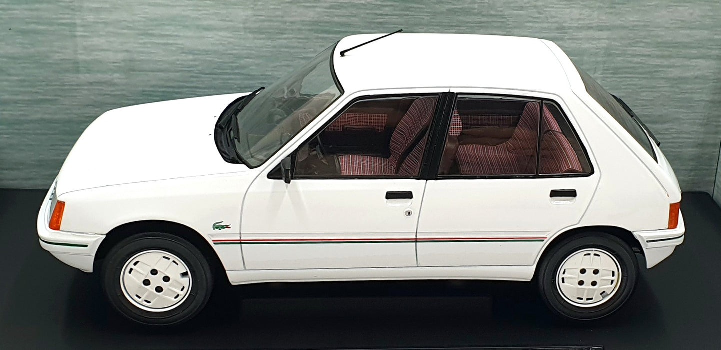 Model Car Group 1/18 Scale MCG18493 - Peugeot 205 - Lacoste White