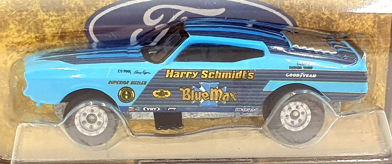 Racing Champions 1/64 Scale RC014 1973 Ford Mustang Funny Car Schmidt's Blue Max