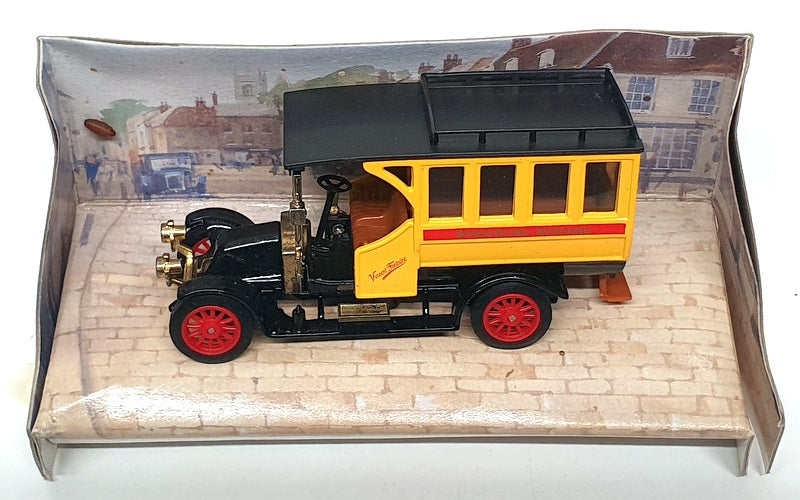 Matchbox Appx 11cm Long Diecast Y44 - 1910 Renault Bus - Black/Yellow