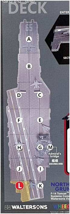 Forces Of Valor 1/200 WJ-831112 - Section L Deck + F-14 VF-31 "Tomcatters"