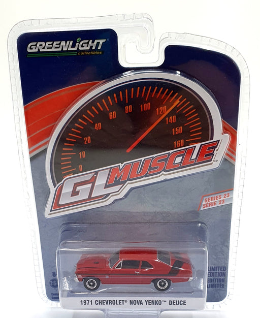 Greenlight 1/64 Scale 13270-E - 1971 Chevrolet Nova Yenko Deuce - Red