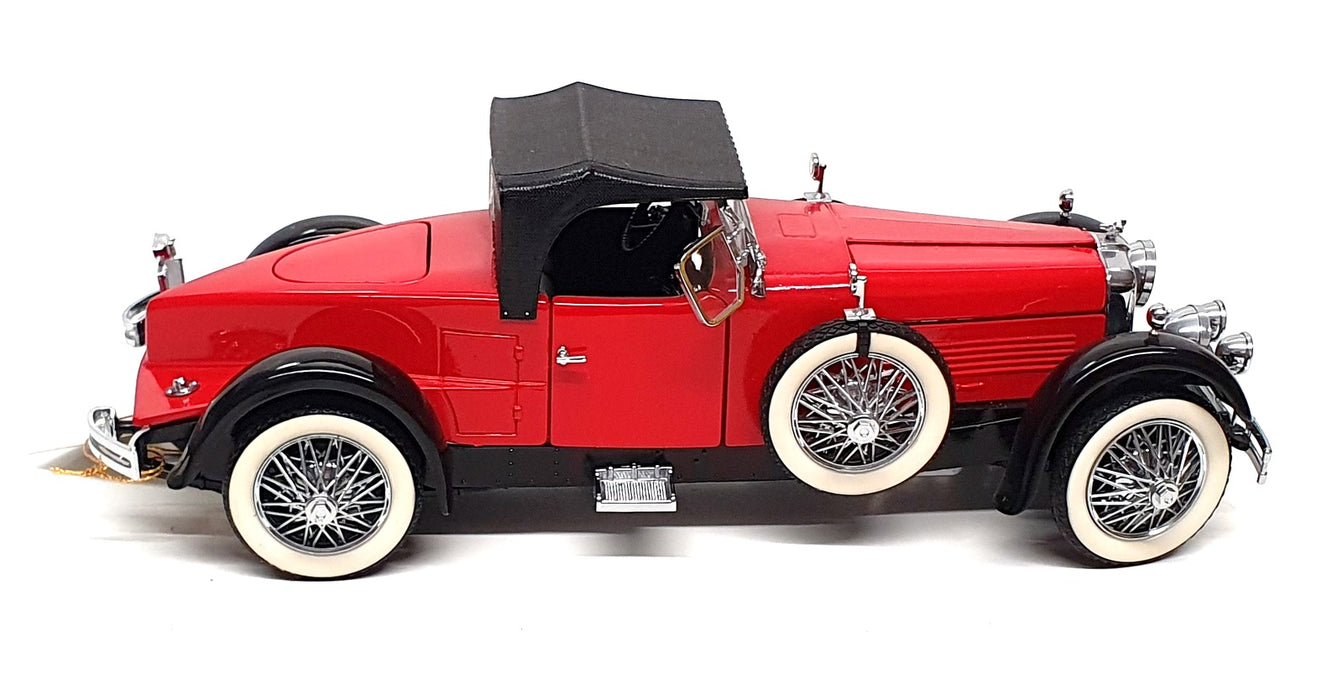 Franklin Mint 1/24 Scale 17626N - 1928 Stutz Black Hawk Boattail - Red/Black
