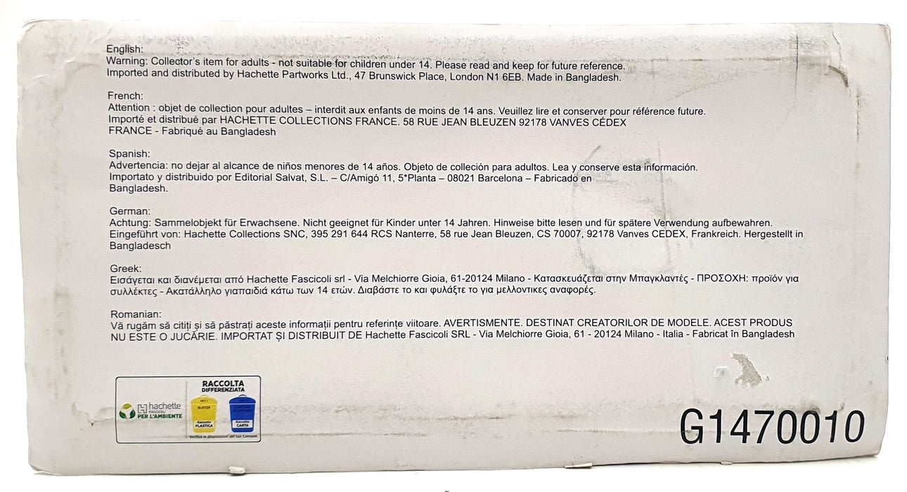 Hachette 1/43 Scale G1470010 - 1998 Mercedes Benz Actros MP1 - Blue