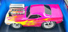 Muscle Machine 1/18 Scale Diecast 61187 - 1970 Plymouth Cuda - Pink with Flame