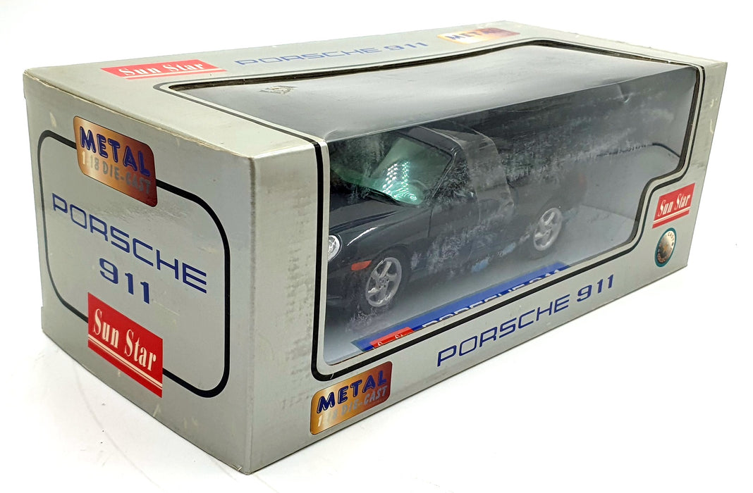 Sun Star 1/18 Scale Diecast 1203 - Porsche 911 Carrera Coupe - Black