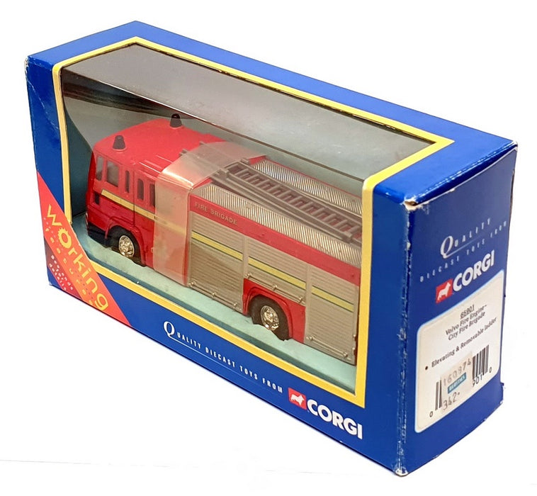 Corgi Appx 15cm Long 65901 - Volvo Fire Engine City Fire Brigade - Red