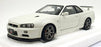Autoart 1/18 Scale Diecast 77406 - Nissan Skyline GT-R (R34) V-Spec II - White