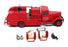 Unknown Brand 16cm Long White Metal FE213 - Citroen ? Fire Truck - Red