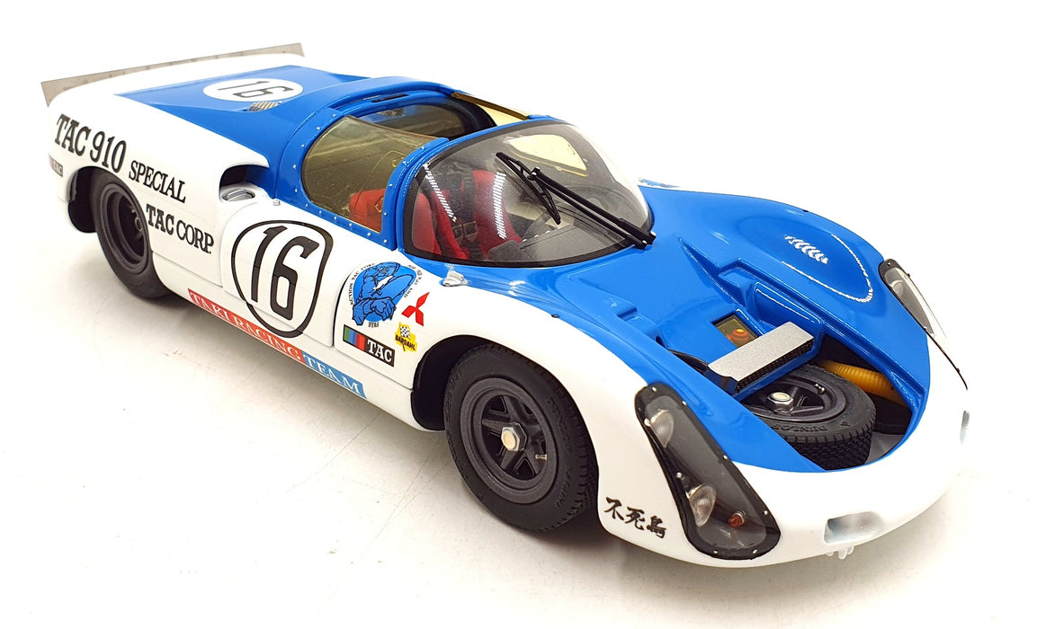 Exoto 1/18 Scale Diecast MTB00064C - Porsche 910 Japan GP #16 White/Blue