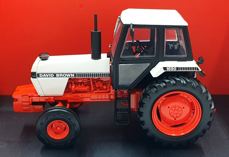 Universal Hobbies 1/32 Scale UH6754 - Case David Brown 1690 2WD - White/Orange