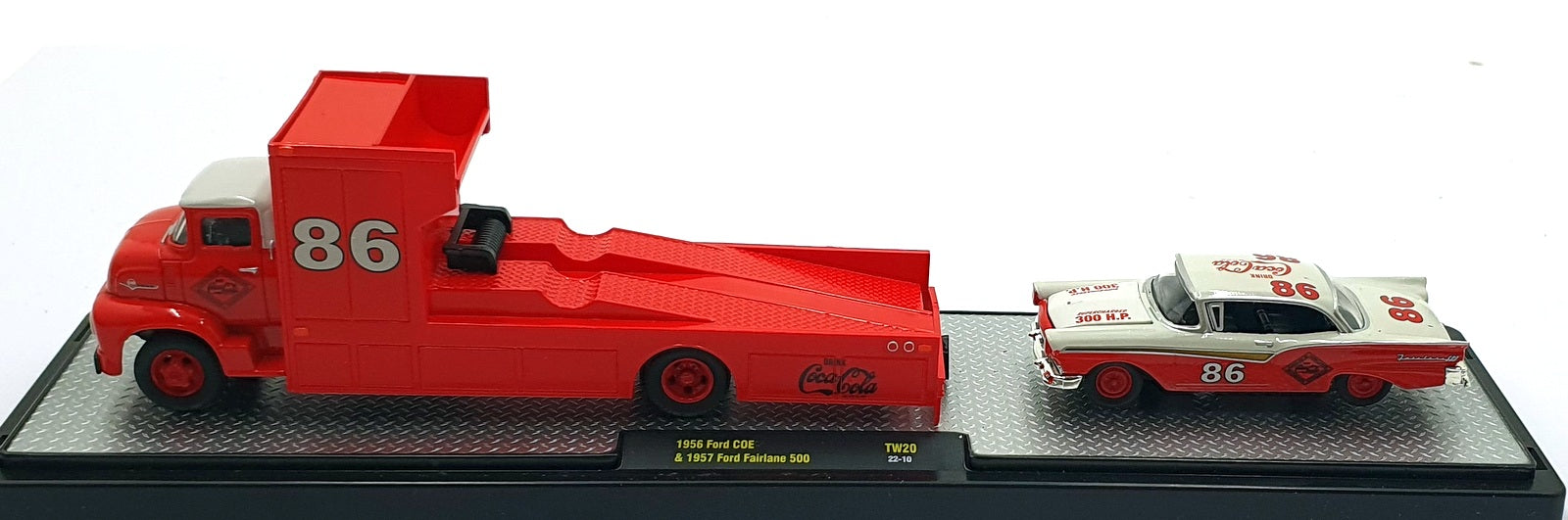 Castline M2 Machines 1/64 Scale TW20 - 1956 Ford COE & 1957 Fairlane 500 #86