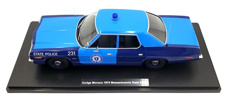 KK Scale 1/18 Scale KKDC181154 - 1974 Dodge Monaco - Massachusetts State Police