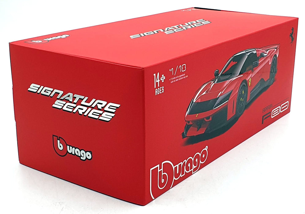 Burago 1/18 Scale Diecast 18-16917 - Ferrari F80 - Red