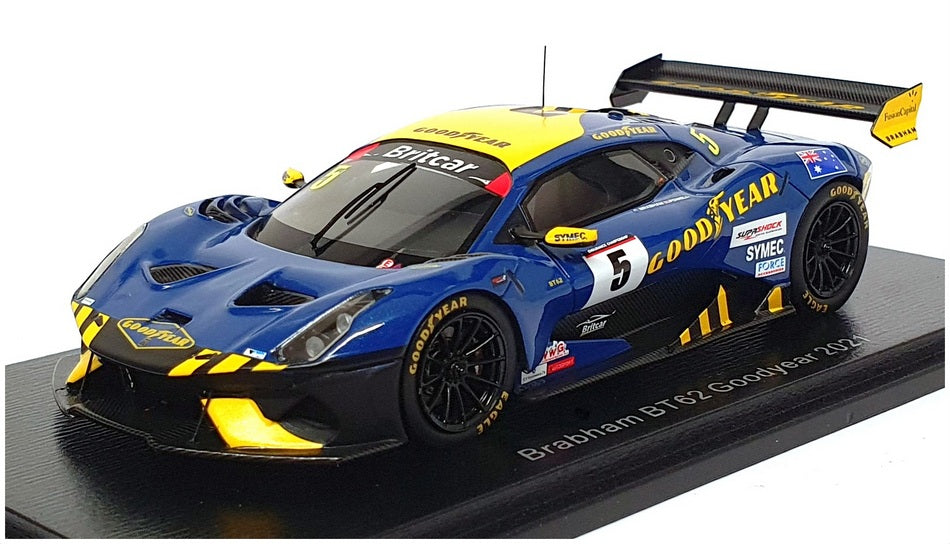 Spark Model 1/43 Scale S8110 - Brabham BT62 Goodyear #5 - Blue/Yellow