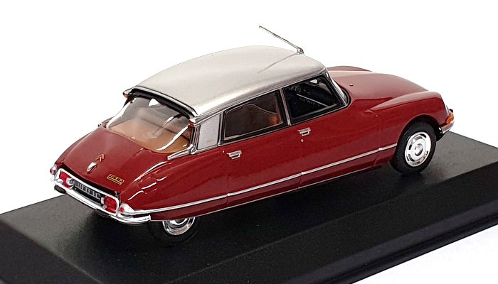 Norev 1/43 Scale 158078 - 1972 Citroen DS23 Pallas - Granada Red/Silver
