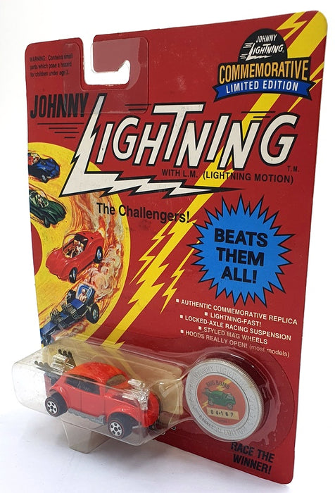 Johnny Lightning 1/64 Scale 100-190 - The Challengers VW Bug Bomb - Red