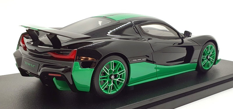 GT Spirit 1/18 Scale Resin GT916 - Rimac Nevera Record Time Attack - Black/Green