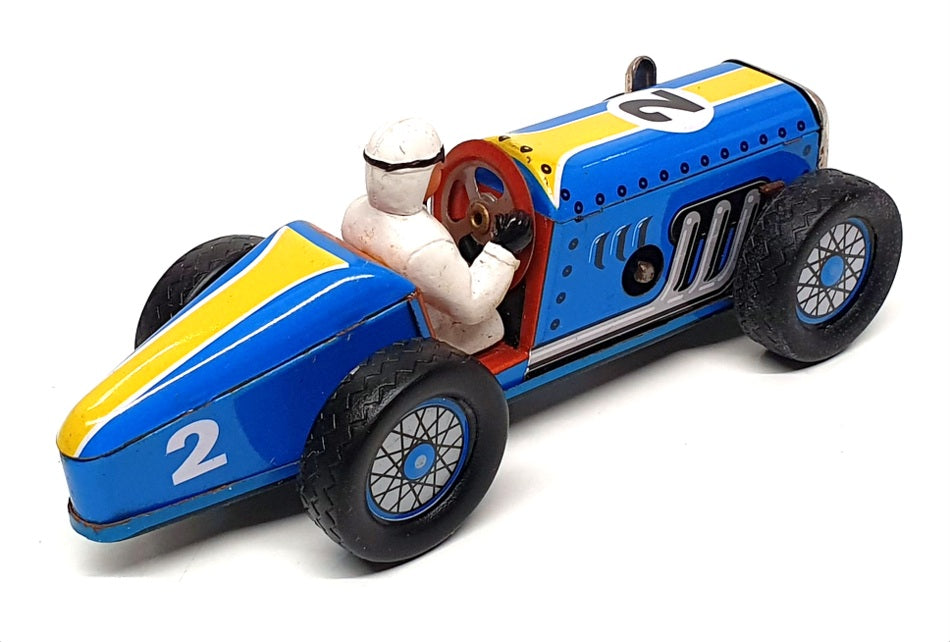 Schylling Appx 10cm Long SC1504 Speedway Racer Classic Wind Up Tin Car & Driver