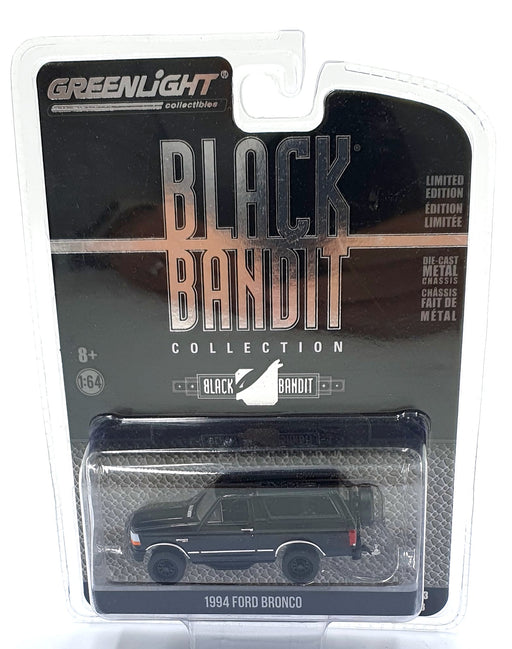 Greenlight 1/64 Scale 28030-F 1994 Ford Bronco Black Bandit