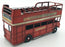 Kreatif Kraft Tin Plate Metal 84088 - Open Top London Bus Ornament - Red