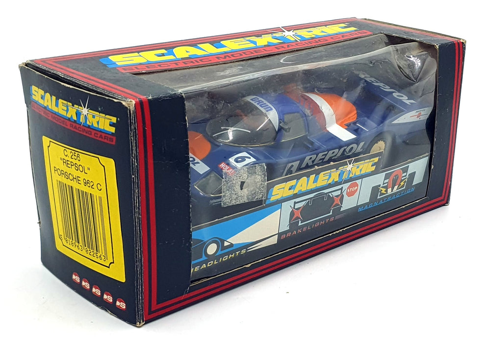 Scalextric 1/32 Scale Slotcar C256 - Porsche 962 C Repsol #6 - Blue