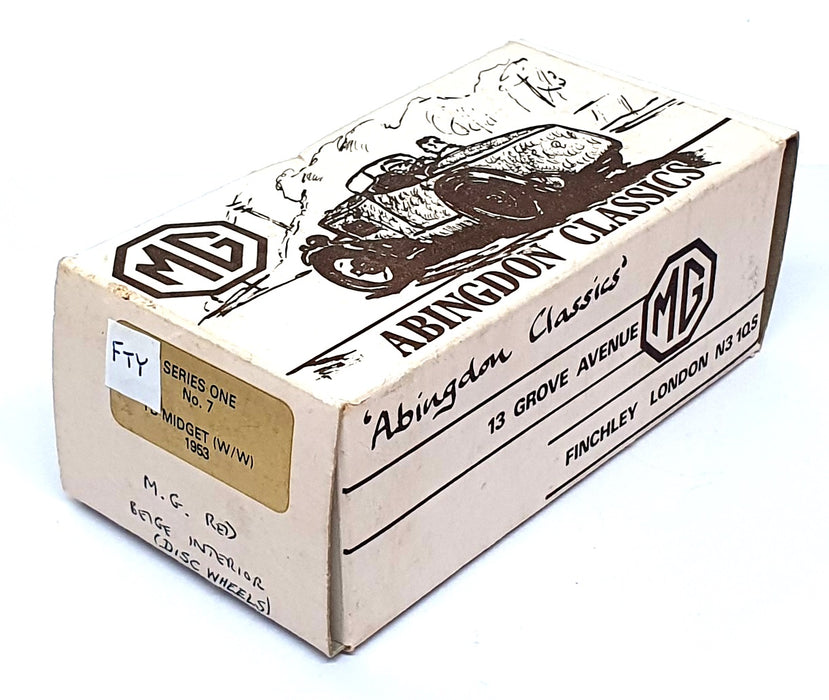 Abingdon Classics 1/43 Scale No. 7 - 1953 MG TD (W/W) - Red