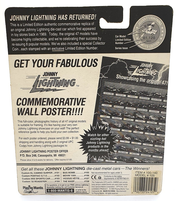 Johnny Lightning 1/64 Scale 100-140 - The Challengers VW Bug Bomb - Maroon