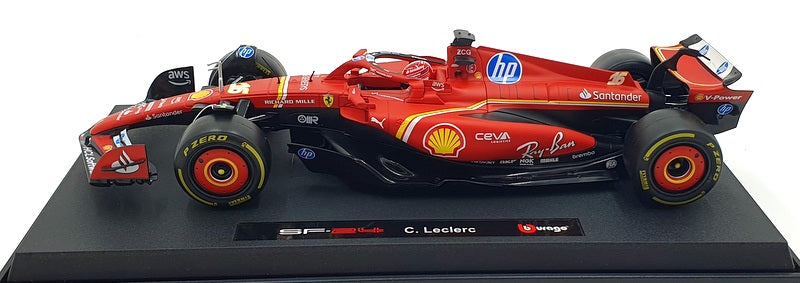 Burago 1/18 Scale Diecast 18-16815 - Ferrari SF-24 F1 C.Leclerc #16