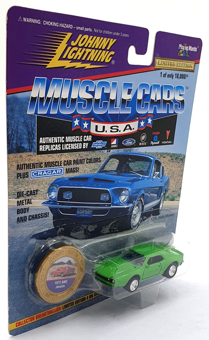 Johnny Lightning 1/64 Scale 202-04 Muscle Cars USA 1972 AMC Javelin - B. Green