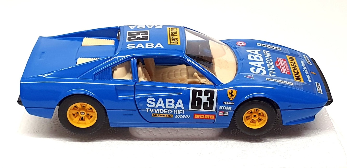 Burago 1/24 Scale Diecast 9148 - Ferrari 308 GTB Race Car #63 - Blue