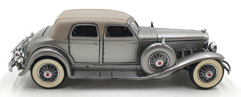 Franklin Mint 1/24 Scale 6525Q - 1933 Duesenberg SJ Twenty Grand  Silver/Grey