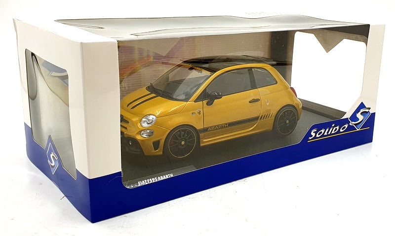 Solido 1/18 Scale S1811306 - 2024 Fiat F595 Abarth - Met. Yellow
