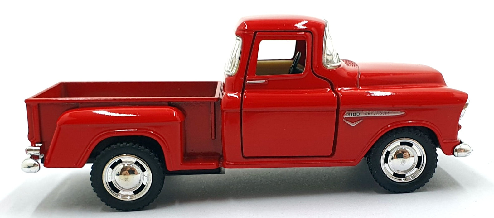 Kinsmart 1/32 Scale Pull Back & Go TY0237 - 1955 Chevrolet Stepside Pick Up Red