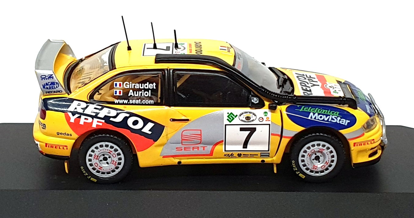 Altaya 1/43 Scale WRC07Y - Seat Cordoba WRC #7 Safari Rally 2000 - Yellow