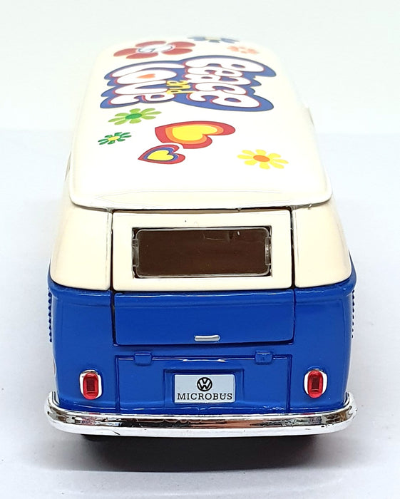 Kinsmart 1/32 Scale Pull Back & Go TY4226 - 1962 Volkswagen Classical Bus - Blue